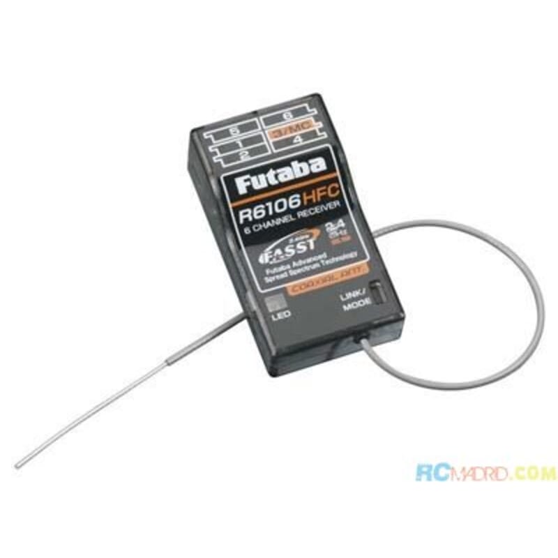Receptor Futaba R-6106HFC 6 ch. 2.4 GHz Receptor Futaba R-6106HFC 6 ch. 2.4 GHz