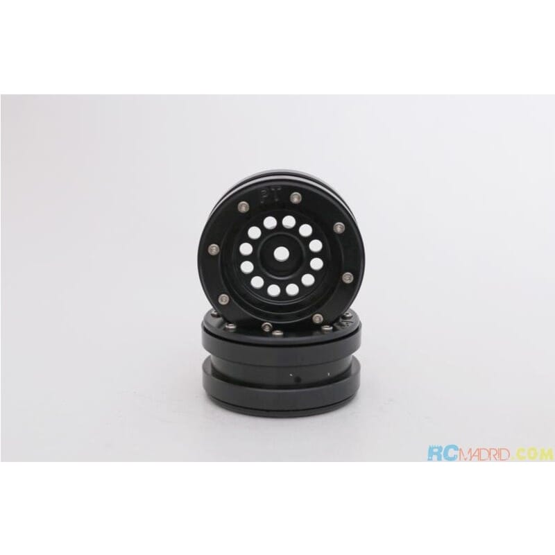 Llanta aluminio Beadlock 1.9 Negra PT- Bullet Llanta aluminio Beadlock 1.9 Negra PT- Bullet