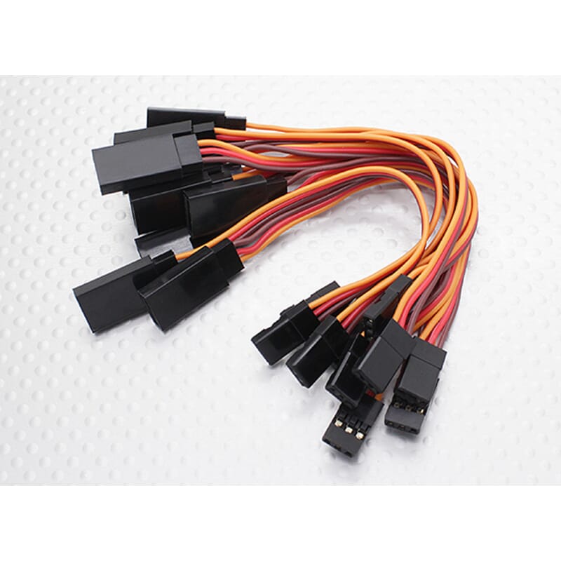 Alargador Servo JR 10 cm 26AWG 2 unidades Alargador Servo JR 10 cm 26AWG 2 unidades