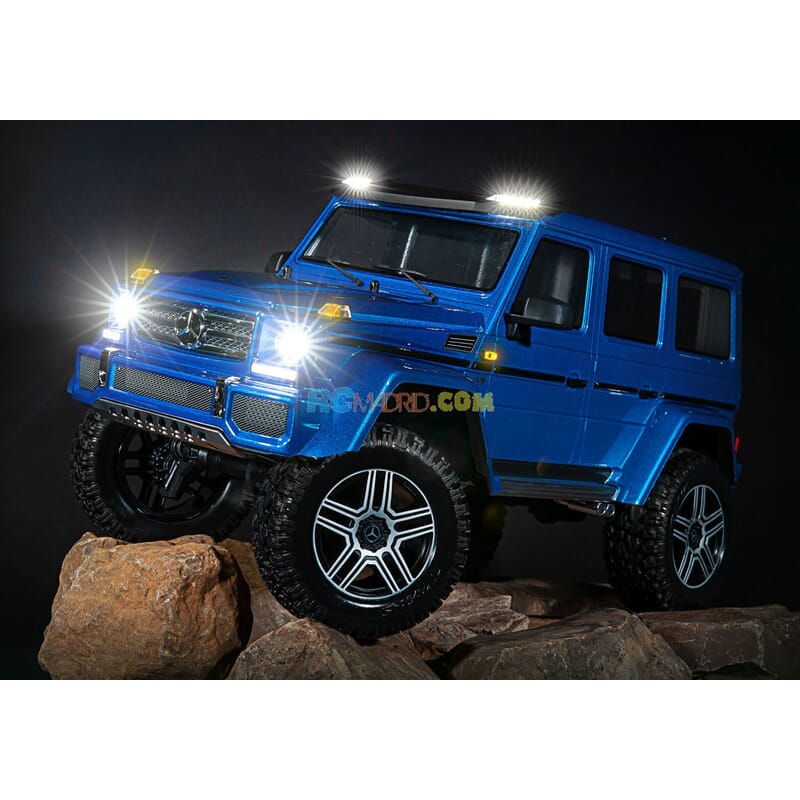 Traxxas TRX4 Mercedes G500 Azul con luces Traxxas TRX4 Mercedes G500 Azul con luces