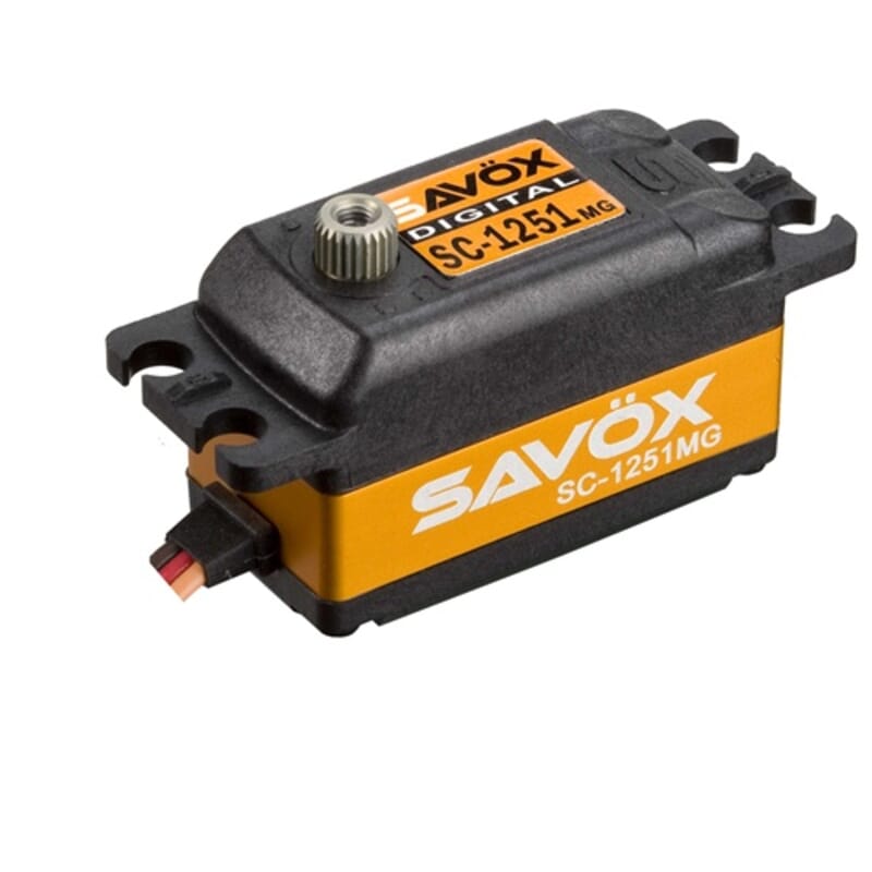 Servo Savox SC1251MG (9Kgr / 0.09sec) perfil bajo Servo Savox SC1251MG (9Kgr / 0.09sec) perfil bajo