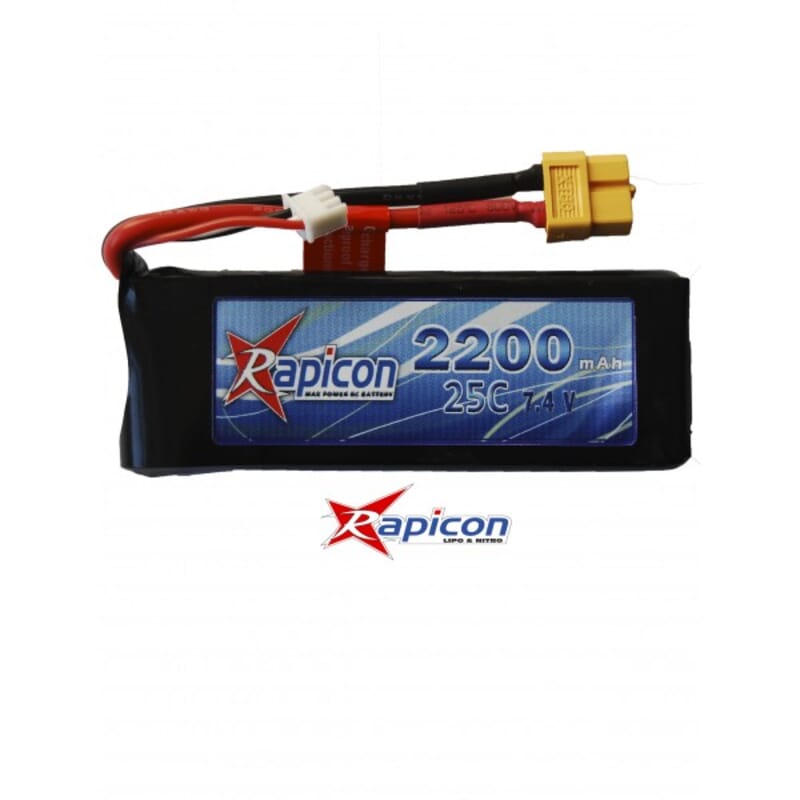 Lipo Rapicon 7.4V 2200mAh 2S 25C Lipo Rapicon 7.4V 2200mAh 2S 25C