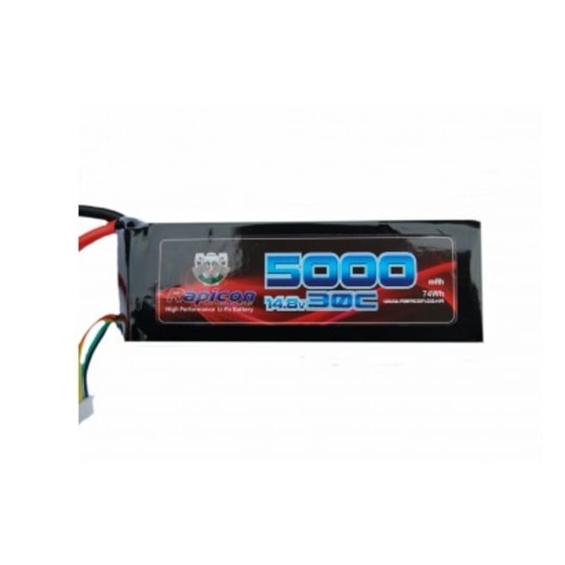 Lipo Rapicon 14.8V 5000mAh 4S 30C Lipo Rapicon 14.8V 5000mAh 4S 30C