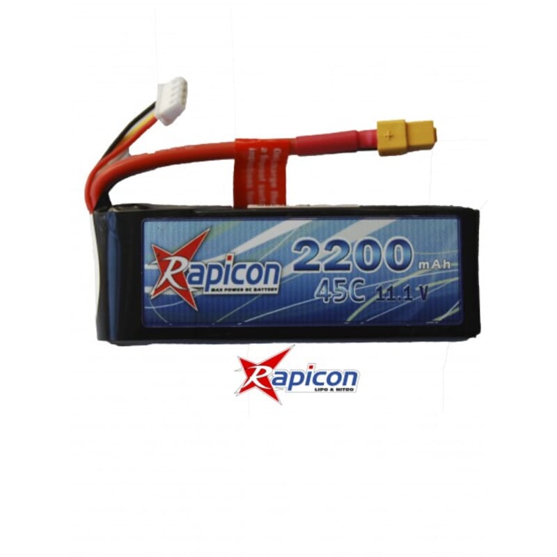 Lipo Rapicon 11.1V 2200mAh 3S 45C Lipo Rapicon 11.1V 2200mAh 3S 45C