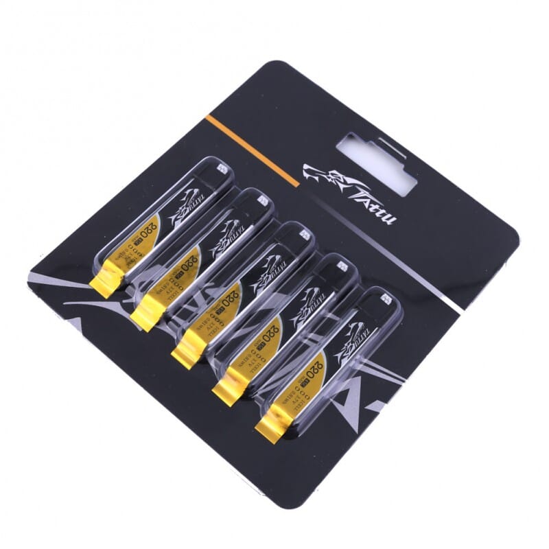 Baterias LipoTattu 220mAh 3.7V 45C 1S con conector EFLITE (5 baterias) Baterias LipoTattu 220mAh 3.7V 45C 1S con conector EFLITE (5 baterias)