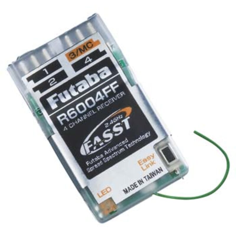 Receptor Futaba R6004FF 4-Canales 2.4GHz FASST Indoor Micro Rx Receptor Futaba R6004FF 4-Canales 2.4GHz FASST Indoor Micro Rx