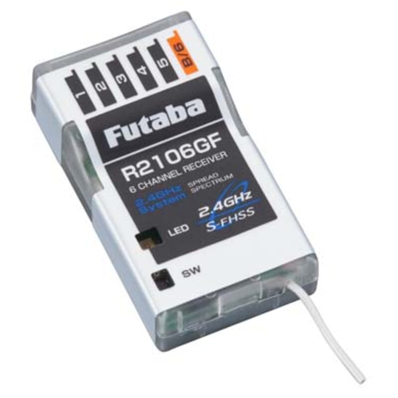Receptor Futaba R2106GF 6-Canales 2.4GHz S-FHSS Micro Receptor Futaba R2106GF 6-Canales 2.4GHz S-FHSS Micro