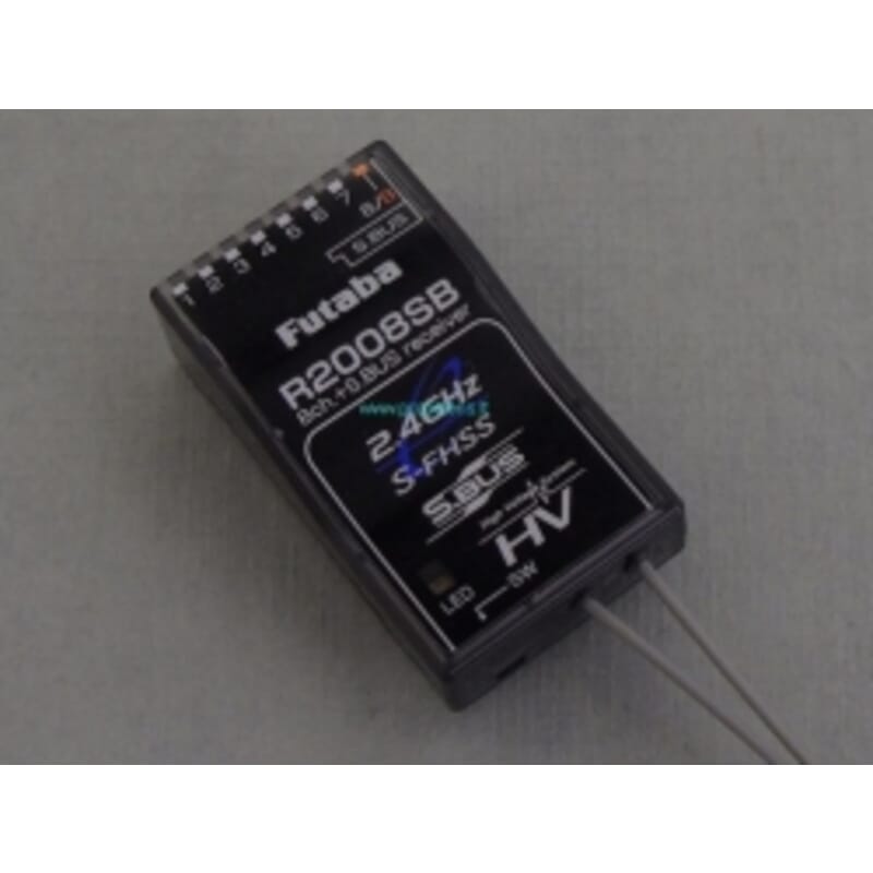 Receptor Futaba R2008SB S.Bus 8-Canales 2.4GHz S-FHSS Receptor Futaba R2008SB S.Bus 8-Canales 2.4GHz S-FHSS